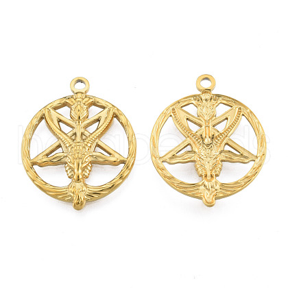 201 Stainless Steel Pendants STAS-N098-175LG-1