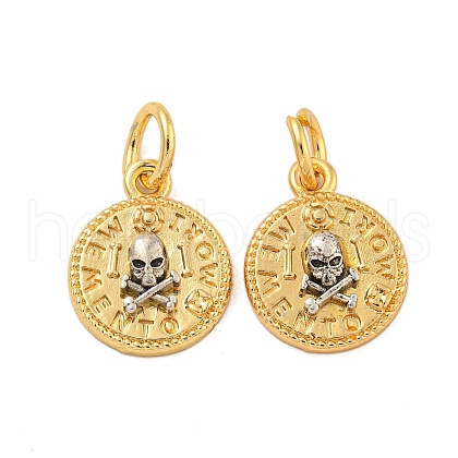 Long-Lasting Plated Brass Pendants KK-K387-06D-G-1