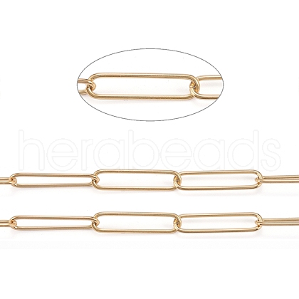 304 Stainless Steel Paperclip Chains CHS-F011-03A-G-1