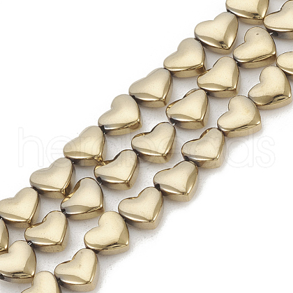 Electroplate Non-magnetic Synthetic Hematite Beads Strands G-T061-101H-1