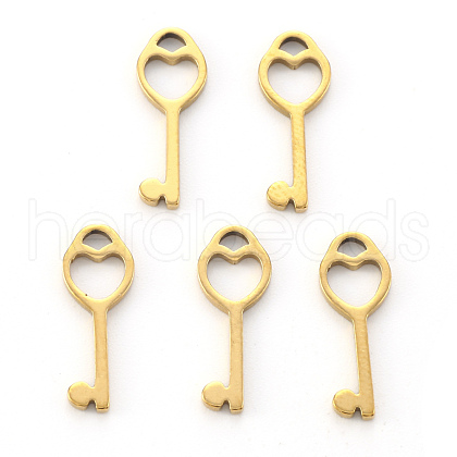 PVD Vacuum Plating 304 Stainless Steel Charms STAS-N092-33G-1
