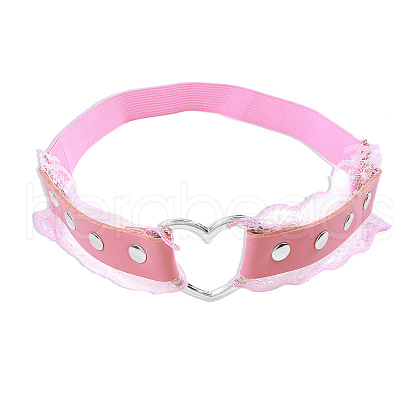 Imitation Leather Heart wing Alloy Leg Chain WGF1871-08-1
