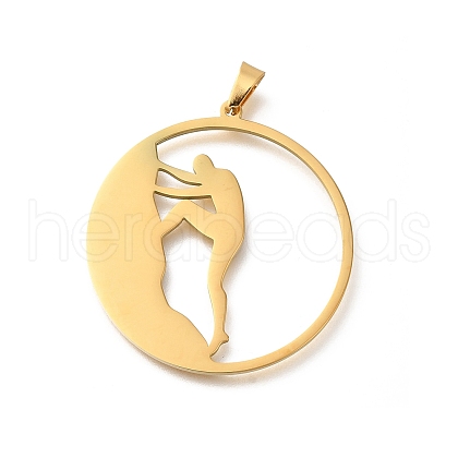 304 Stainless Steel Pendants STAS-S144-14-1