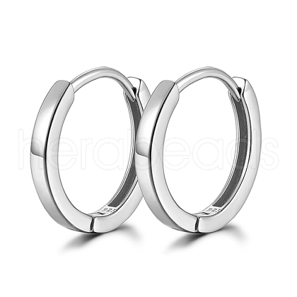 Anti-Tarnish Vintage Style Sterling Silver Hoop Earrings WY0636-8-1