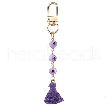 Evil Eye Lampwork Pendant Decorations HJEW-JM02359-04-1