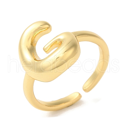 Brass Open Cuff Rings RJEW-U008-06G-G-1