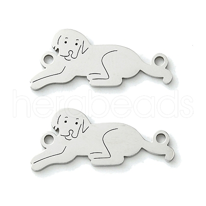 Non-Tarnish 201 Stainless Steel Connector Charms STAS-U003-06P-1