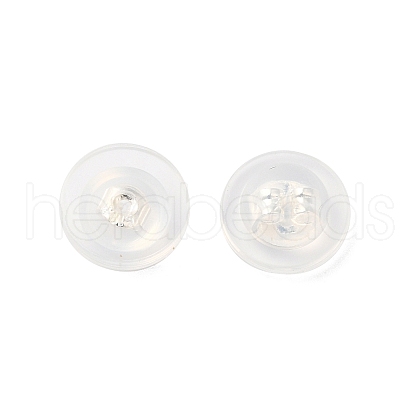 Long-Lasting Plated Brass Silicone Ear Nuts KK-K381-04S-1