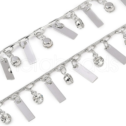 Handmade Brass & Rhinestone Chains CHC-Z001-12P-1