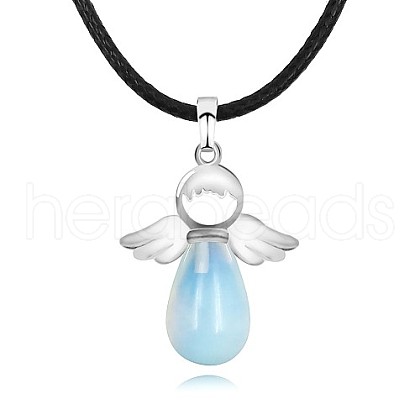 Angel Opalite Pendant Necklaces OH8264-10-1