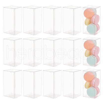 BENECREAT Rectangle Transparent Plastic PVC Box Gift Packaging CON-BC0007-11B-1