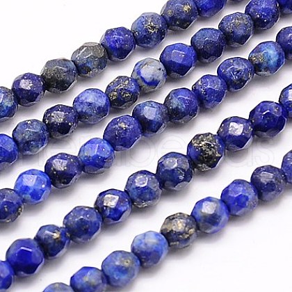 Natural Lapis Lazuli Beads Strands G-G545-18-1