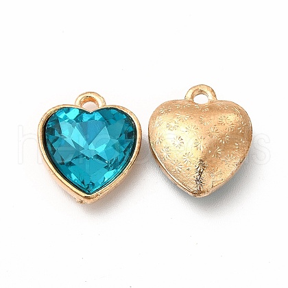Faceted Glass Rhinestone Pendants GLAA-I051-B21-1