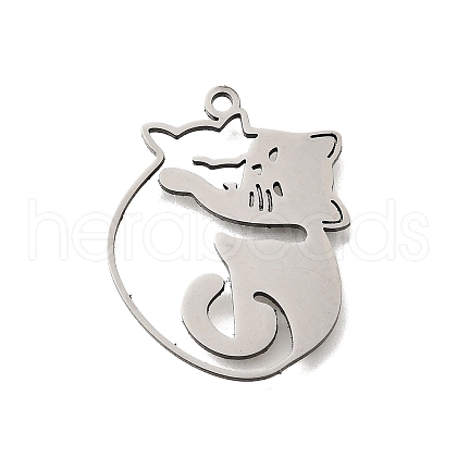 304 Stainless Steel Pendants STAS-S176-20P-1