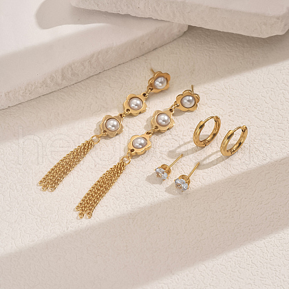 Fashionable Stainless Steel Earring Sets VM9083-6-1