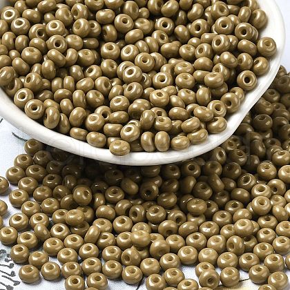 Baking Paint Glass Seed Beads SEED-B001-02A-18-1