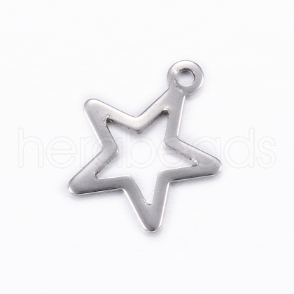 Tarnish Resistant 304 Stainless Steel Charms X-STAS-D445-078-1