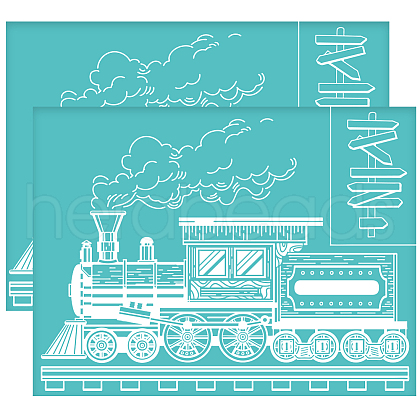 Self-Adhesive Silk Screen Printing Stencil DIY-WH0338-346-1
