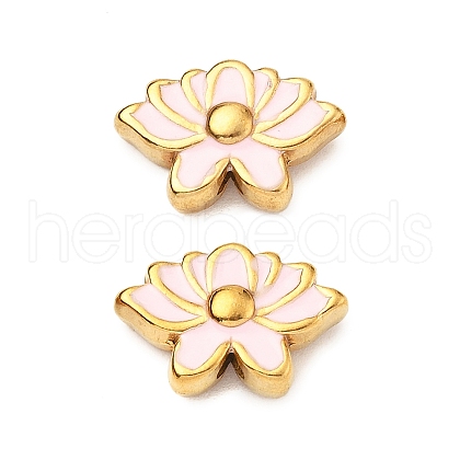 304 Stainless Steel Enamel Beads STAS-D369-18G-01-1