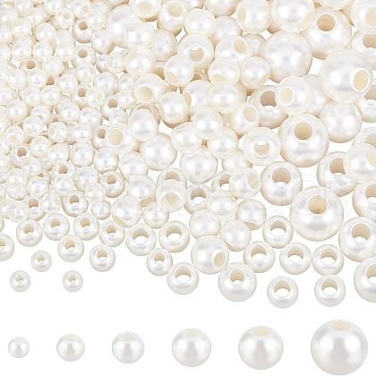  ABS Plastic Imitation Pearl Beads KY-NB0001-42-1