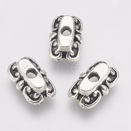 Tibetan Style Alloy Bead Caps TIBE-T011-174AS-LF-1