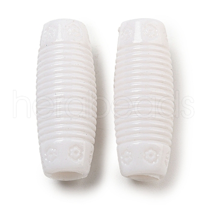 Opaque Acrylic European Beads SACR-L007-005D-1