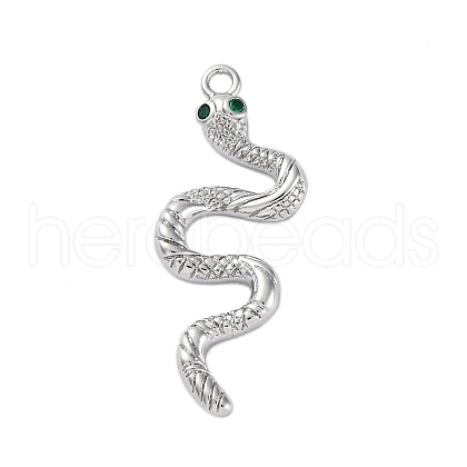 Brass Micro Pave Cubic Zirconia Pendants KK-Q042-01P-1