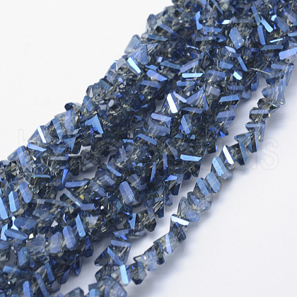 Electroplate Glass Beads Strands EGLA-J143-B-FR01-1