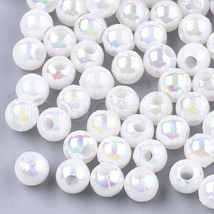 Plastic Beads OACR-S027-4mm-01-1