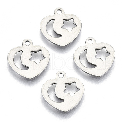 Non-Tarnish 201 Stainless Steel Charms STAS-R116-009-1