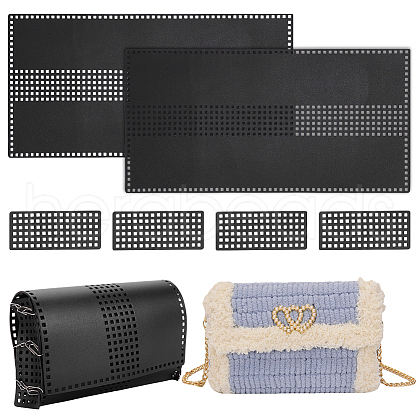DIY PU Imitation Leather Bag Knitting Set for Purse Making PURS-WH0005-01F-1