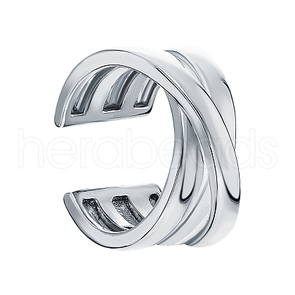 Simple Geometric Style S925 Silver Non-piercing Ear Clip Fashion Trend KZ6744-1