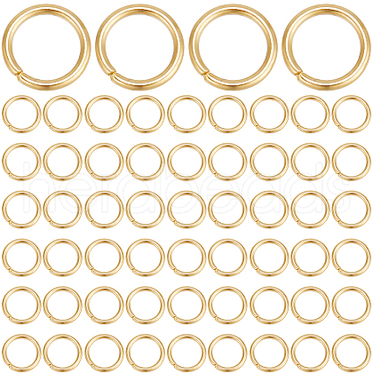 Beebeecraft 300Pcs 304 Stainless Steel Open Jump Rings STAS-BBC0004-54-1