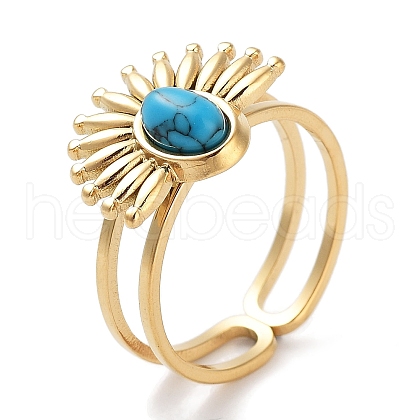 Ion Plating(IP) 304 Stainless Steel Ring RJEW-B059-01G-04-1