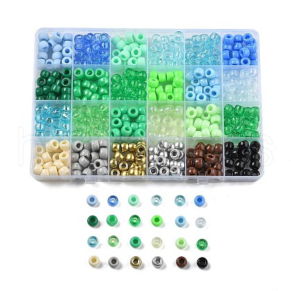 24 Styles DIY Acrylic & PP Plastic Crow Beads DIY-L073-08E-1