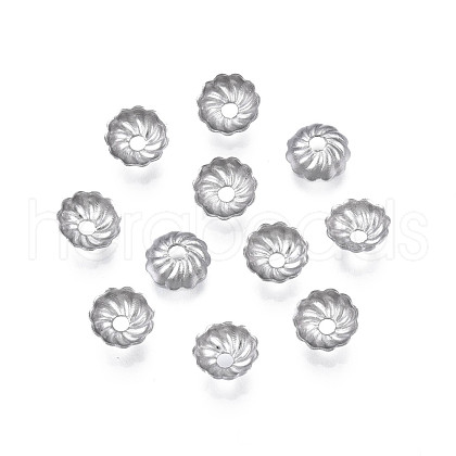Non-Tarnish 304 Stainless Steel Bead Caps STAS-S057-50A-P-1