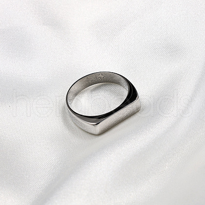Rectangle Stainless Steel Finger Rings for Men FS-WGDBD74-08-1