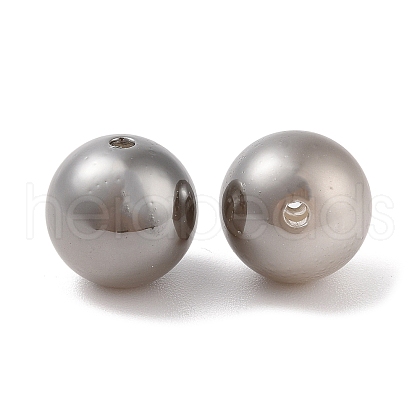 Plated ABS Plastic Beads OACR-B026-02B-1