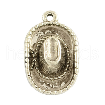 Tibetan Style Alloy Pendants TIBEP-4422-AS-RS-1