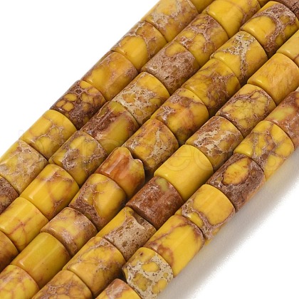 Natural Imperial Jasper Beads Strands G-P460-06F-1