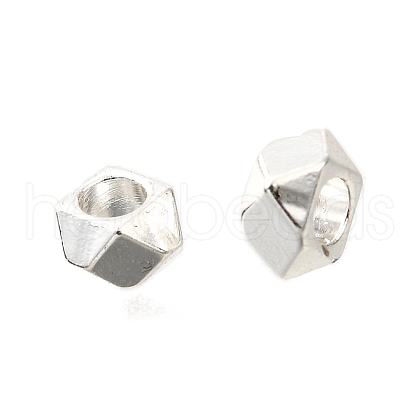 Polygon Brass Beads KK-L230-07S-1