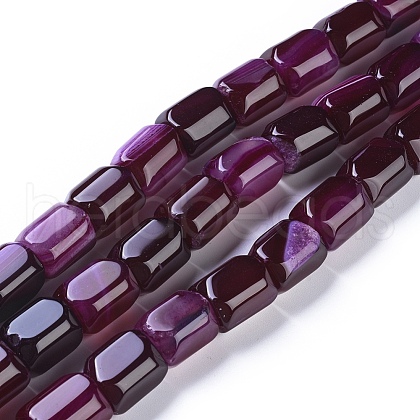 Natural Agate Beads Strands G-L542-B09-1