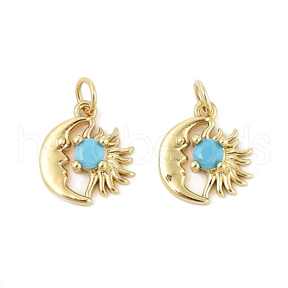 Brass Micro Pave Cubic Zirconia Pendants KK-P300-01P-1