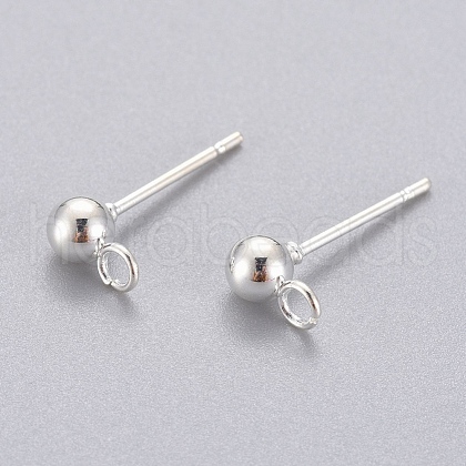 304 Stainless Steel Stud Earring Findings X-STAS-G137-17S-1