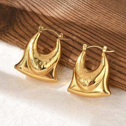 304 Stainless Steel Hoop Earrings EJEW-Q011-07G-1