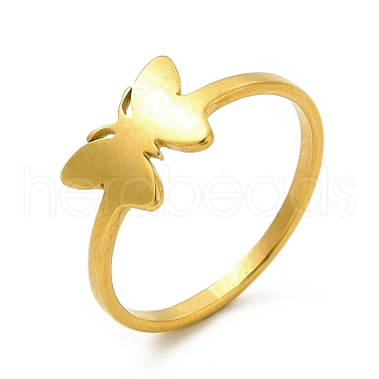 Ion Plating(IP) Classic 201 Stainless Steel Finger Rings for Women RJEW-G278-36G-1
