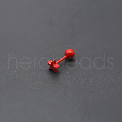 Baking Painted 316L Surgical Stainless Steel Cartilage Earrings FS-WGA64E6-01-1