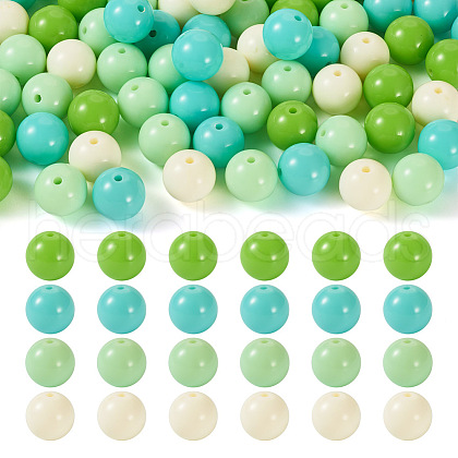Opaque Acrylic Beads OACR-TAC0014-06D-1
