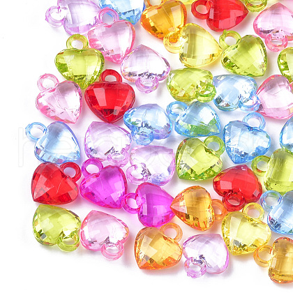 Transparent Acrylic Pendants X-TACR-T005-06-1