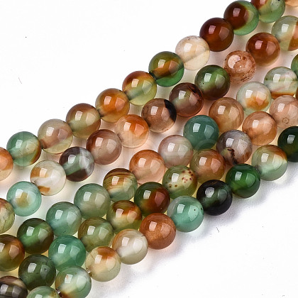 Natural Peacock Agate Beads Strands G-S359-234-1